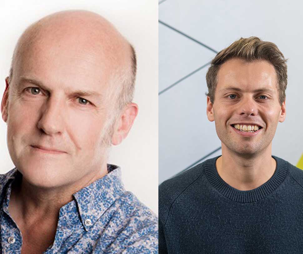 l-r: Professor Paul Howard-Jones; Dr Mark Goudswaard