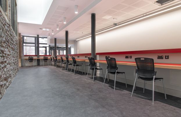 Photo of Fry Building shared student space