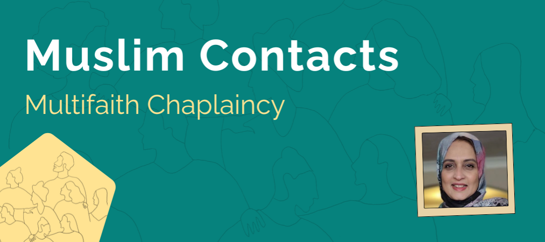 Banner titled Muslim Contacts
