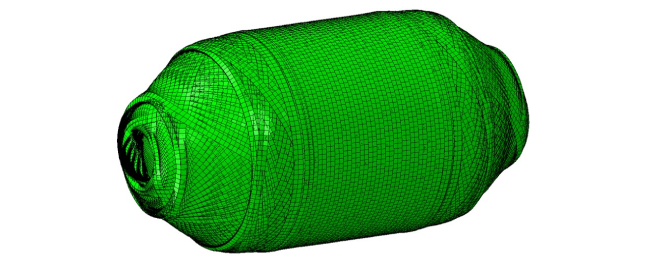 Green graphic image of a tank