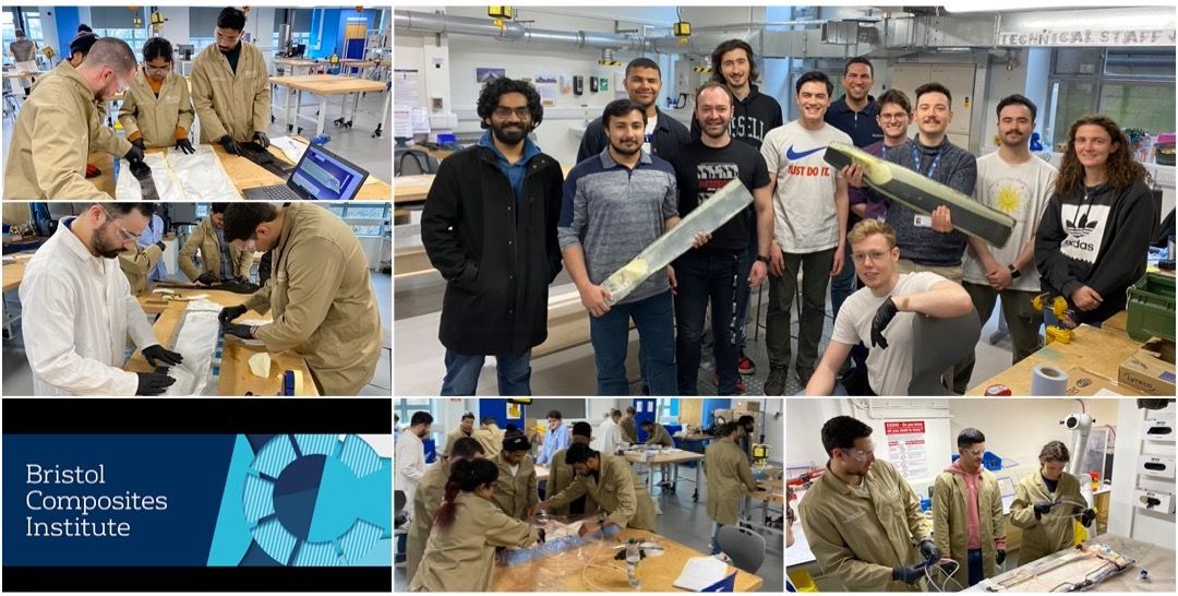 Collage of images showing MSc students