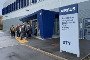 The BCI delegation outside the AiRTEC facility, Filton.
