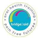 An image of the Bridge2Aid logo. A bright blue circle with the text 