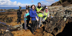 Fieldwork students on Undergraduate webpage