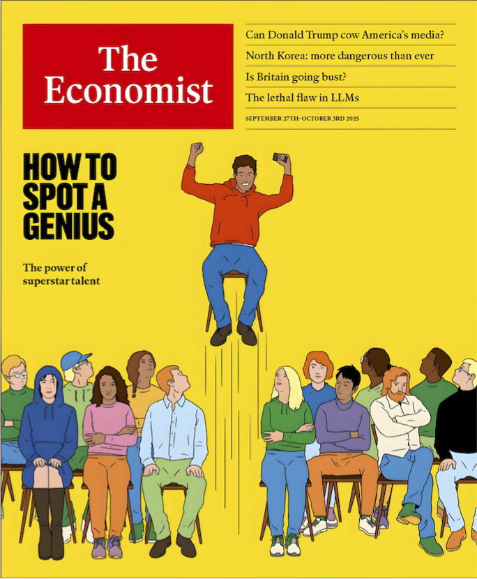 Front cover of The Economist journal international edition from 27th September 2025