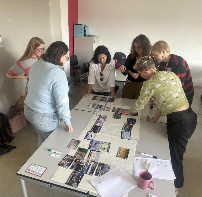 The students underwent a three-hour workshop as part of their Climate Fresk training.