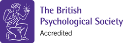 The British Psychological Society Accredited logo. 
