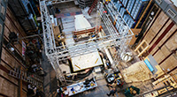 Aerial photo from inside the Earthquake lab