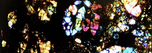 Abstract image from a meteorite mass spectrometer