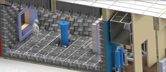 Jet noise test facility