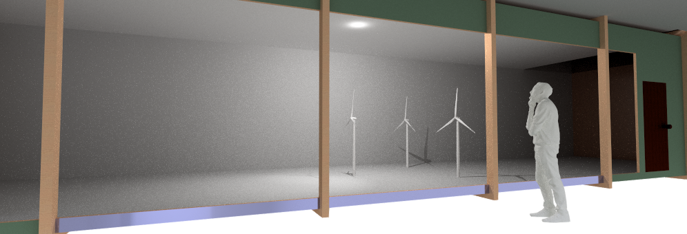 Large Wind tunnel lower test section
