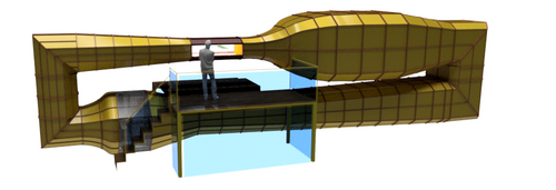 Low turbulence tunnel