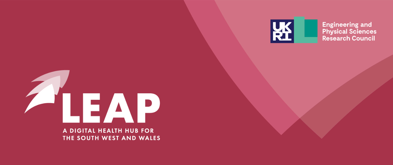 Header with LEAP logo and UKRI EPSRC logo.