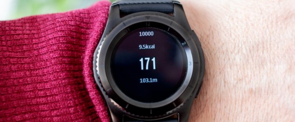 Close up of a smartwatch