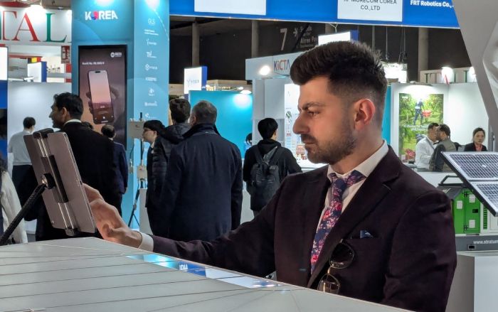 Alex Mavromatis at the ARANA stand