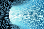 Abstract image using binary digits