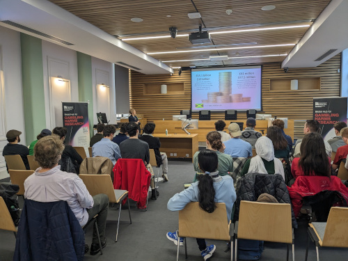 Students from Lafayette College, USA, visit the Bristol Hub for Gambling Harms Research