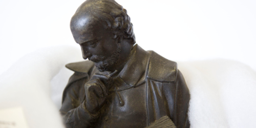 Bust of Shakespeare in the Theatre Collection.