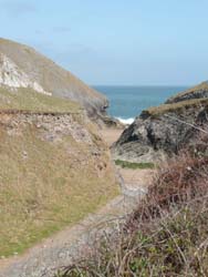 One of Castlemartin Range's secluded beaches.