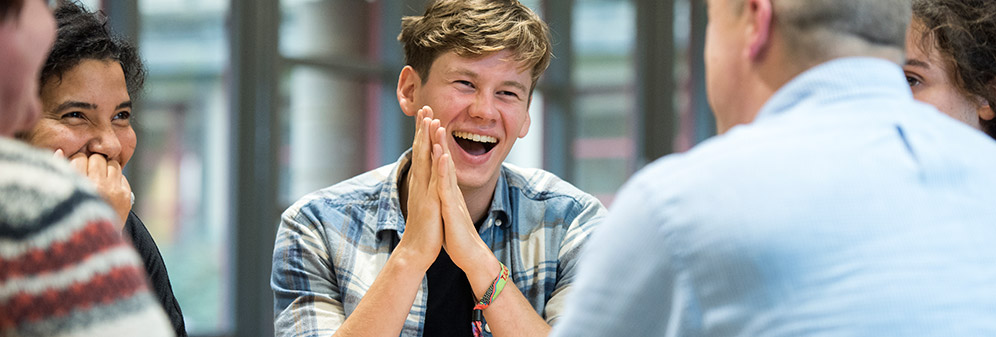 Students talking