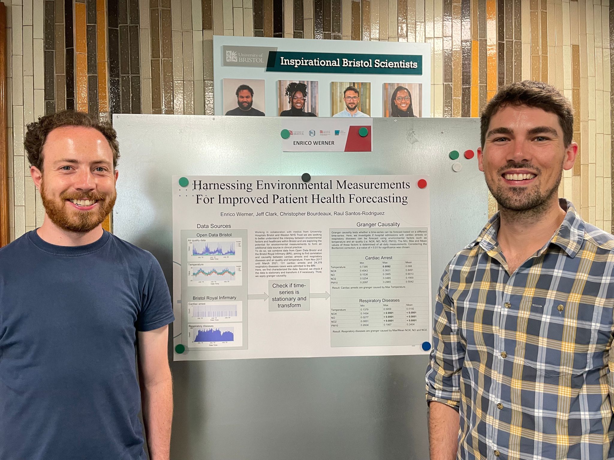Jeff Clark and Enrico Werner presenting their poster