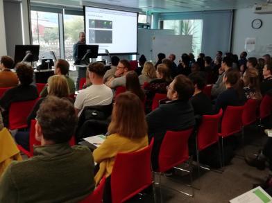 Ian Cadby delivering his talk at the Infection and Immunity ECR event on 1 February 2023