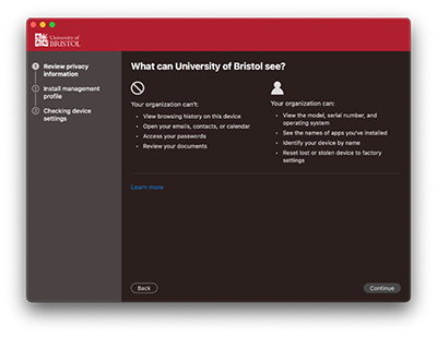 Screen showing 