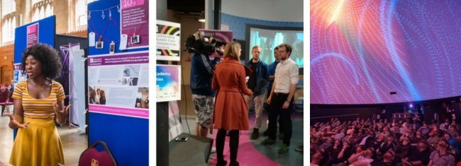 montage of events at JGI