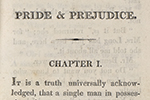 First page of Pride and Prejudice.