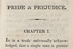 First page of Pride and Prejudice.