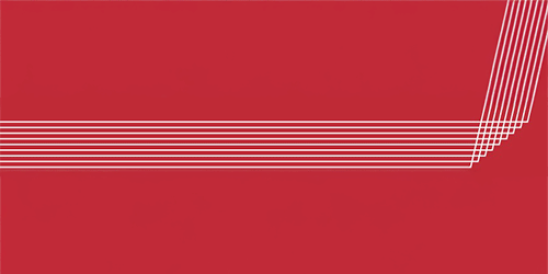 Image of white lines running across a red background