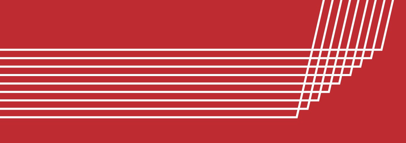 Image of white lines running across a red background