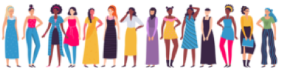 A group of diverse women