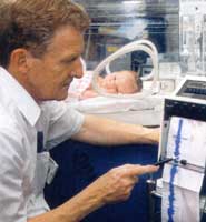 Professor Andrew Whitelaw at Southmead Hospital in Bristol