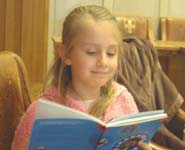 A local primary pupil at a Primary Aimhigher Day run by the University