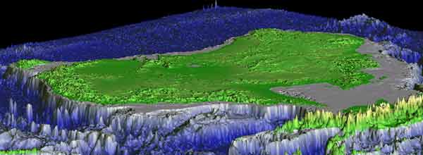 A bathymetric image of the deep waters around Australia's coast