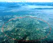The location of CERN on the ground