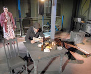 Production photographs from the 2007 performance of The Room