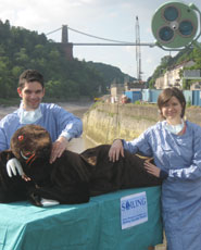 An image of the sailing surgeons (from left to right): Alex Varey and Victoria Bills
