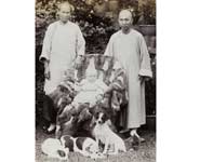 A British child with family servants in the Chinese city of Foochow, this dates from c.1900