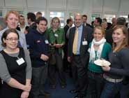Professor David Eastwood with University of Bristol students.