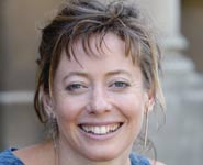 Professor Kathy Sykes outside the Institute for Advanced Studies