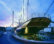 The ss Great Britain at night