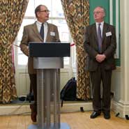 left to right: Dave Turek, IBM's WW Vice-President of Deep Computing and Bristol University's Vice-Chancellor, Professor Eric Thomas