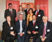 Representatives from Abbey Santander and the University of Bristol