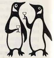 Detail from Penguin logos at play, taken from 'Penguins Progress 1935-1960', artist unknown