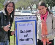 Dr Linda Sellou (left) and Preeti Kaur in Grahamstown