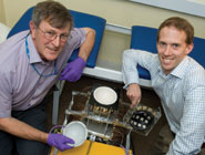 Professor Alan Preece, left, with Dr Ian Craddock