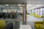 Refurbished interior of the Arts and Social Sciences Library