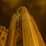 Wills Memorial Building unlit as part of WWF Earth Hour.